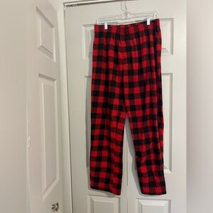 Wondershop Men’s Plaid Pajama Bottoms - Red and Black
